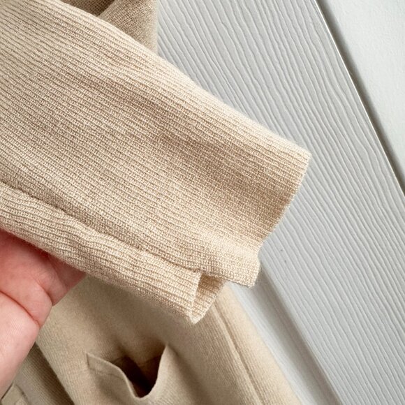 A.L.C Merino Wool Long Cardigan in Cream, size Small (fits XS/S) - Picture 5 of 7